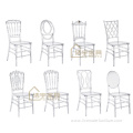 wedding white resin chairs and table set